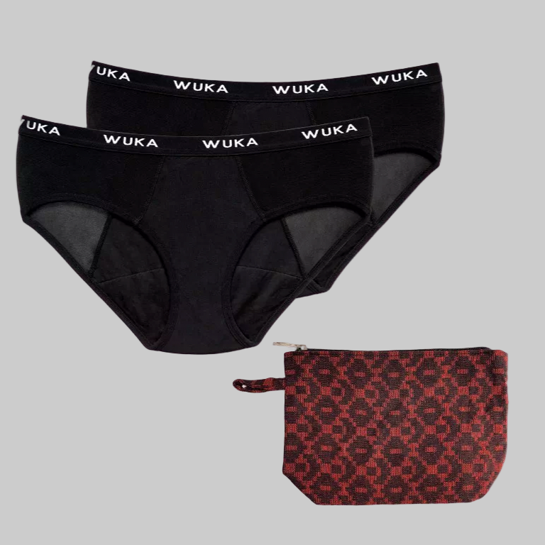 WUKA School Set (2 Pack) - Tencel™ Midi Brief (Medium Flow)
