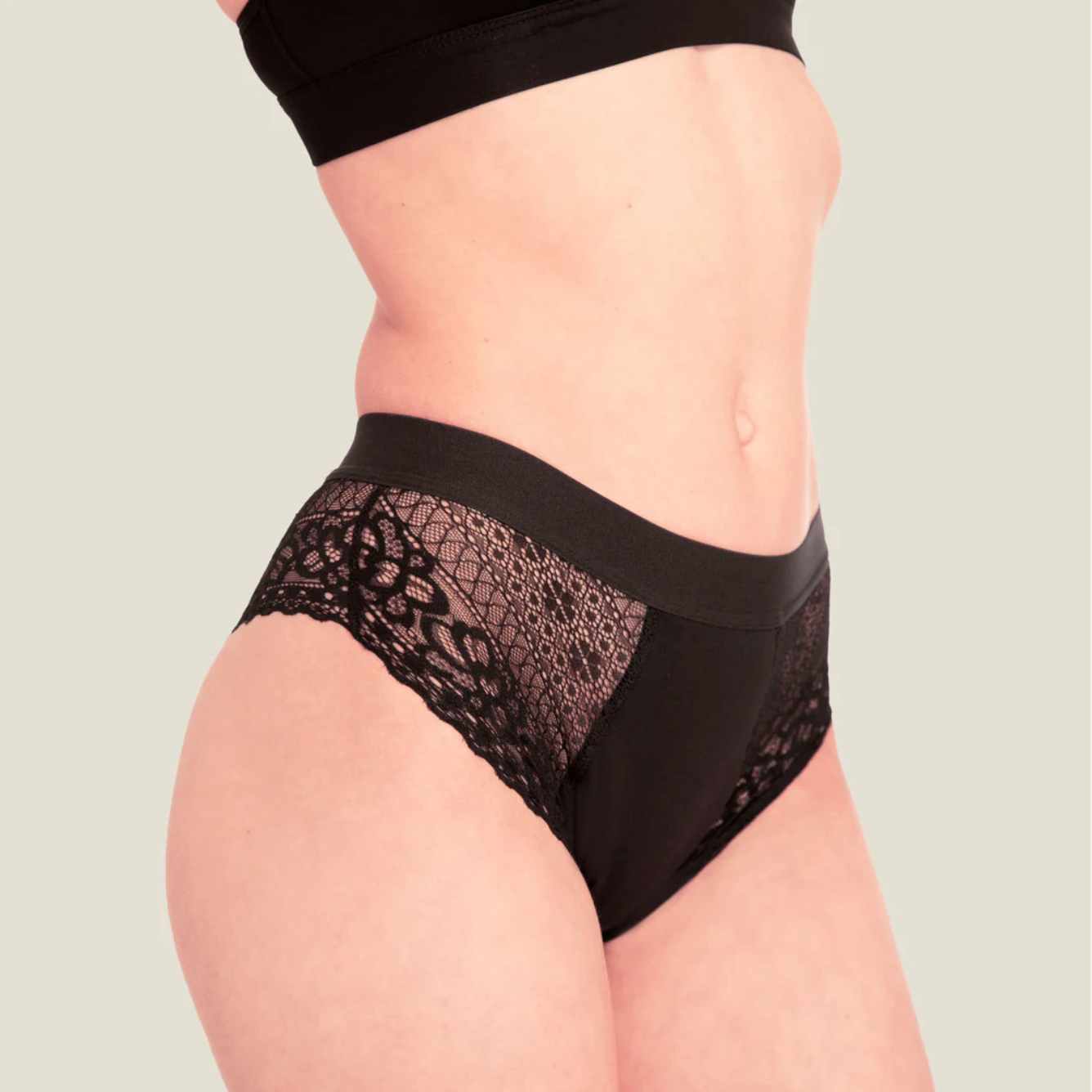 WUKA Ultimate™ Lace Hipster Brief (Medium Flow)